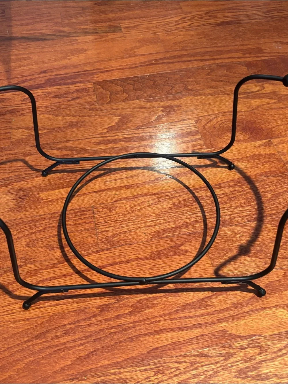 Black Metal Bowl or Pot Stand - Home Dining Support